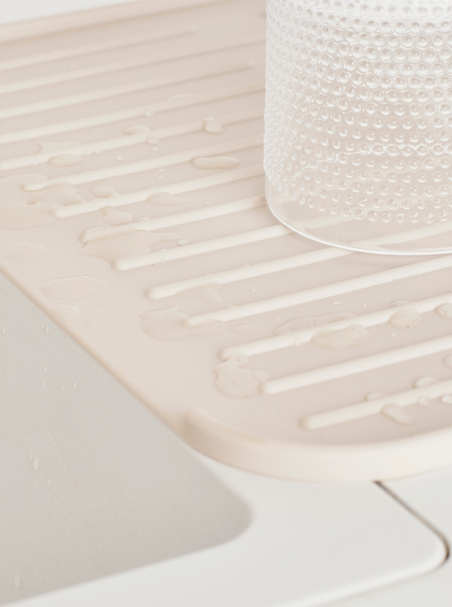 SinkSide Silicone afdruipmat - Soft Beige