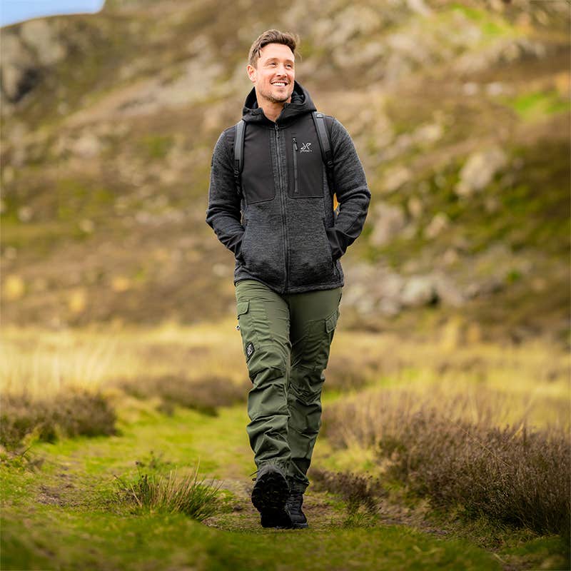 Wander Pro Wool Hoodie Herre Anthracite