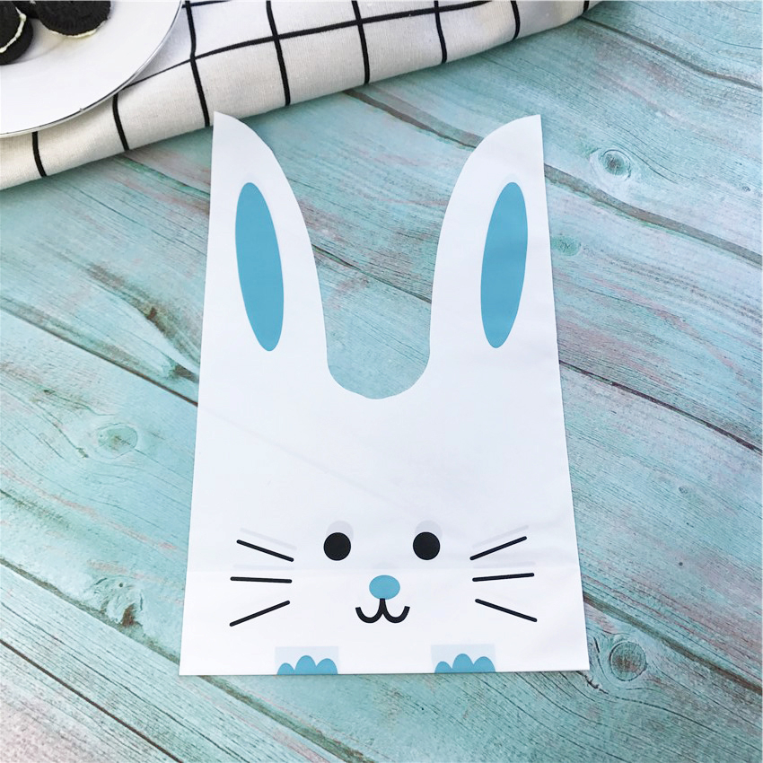 (50er Set) Ostern Tüten Candy Gift Osterhase Tasche Osternest - Weiss