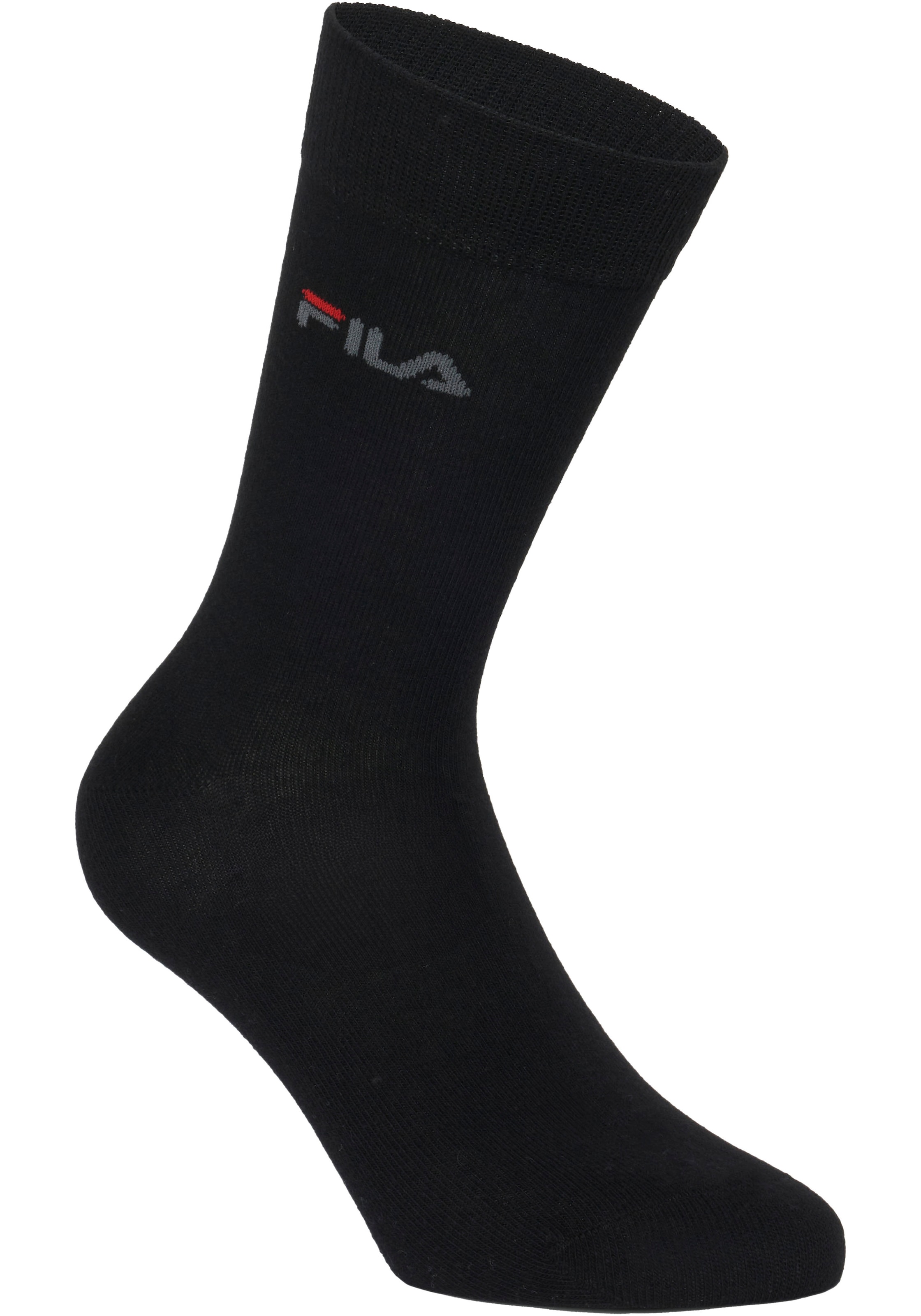 Fila Businesssocken »UNISEX LIFESTYLE PLAIN SOCKS« 6 Stk. tlg. mit eingestrickem Logo
