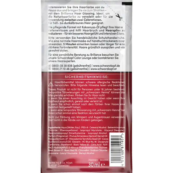 Haar Glossing Schoko Braun