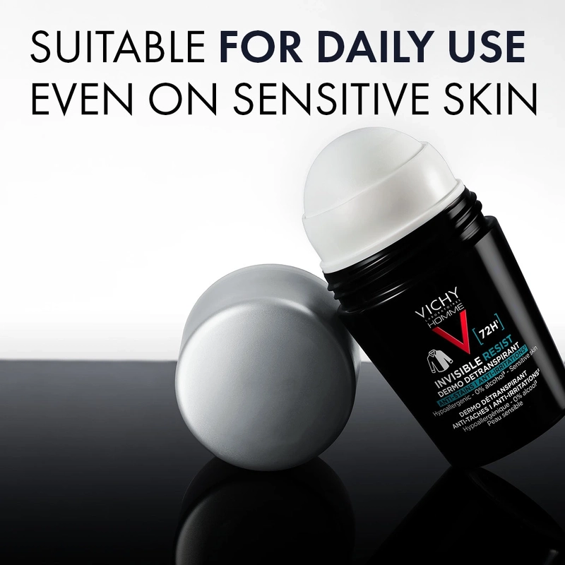 Vichy Homme Invisible Resist 72H Dermo Detranspirant Roll-On Deodorant 50 ml