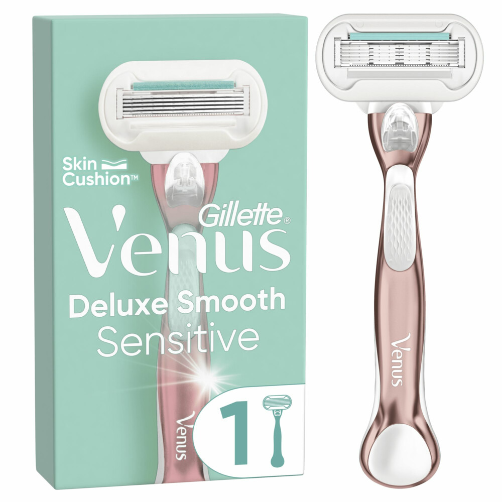 Gillette Venus Scheermes Deluxe Smooth Sensitive RoseGold1 set