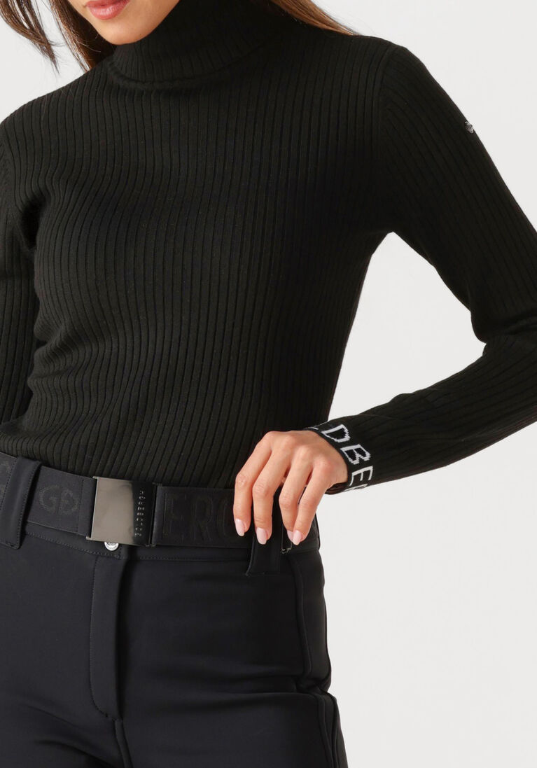 zwarte goldbergh coltrui mira long sleeve knit sweater