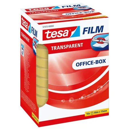 tesa transparent Film 10 Rollen 66m x 15mm