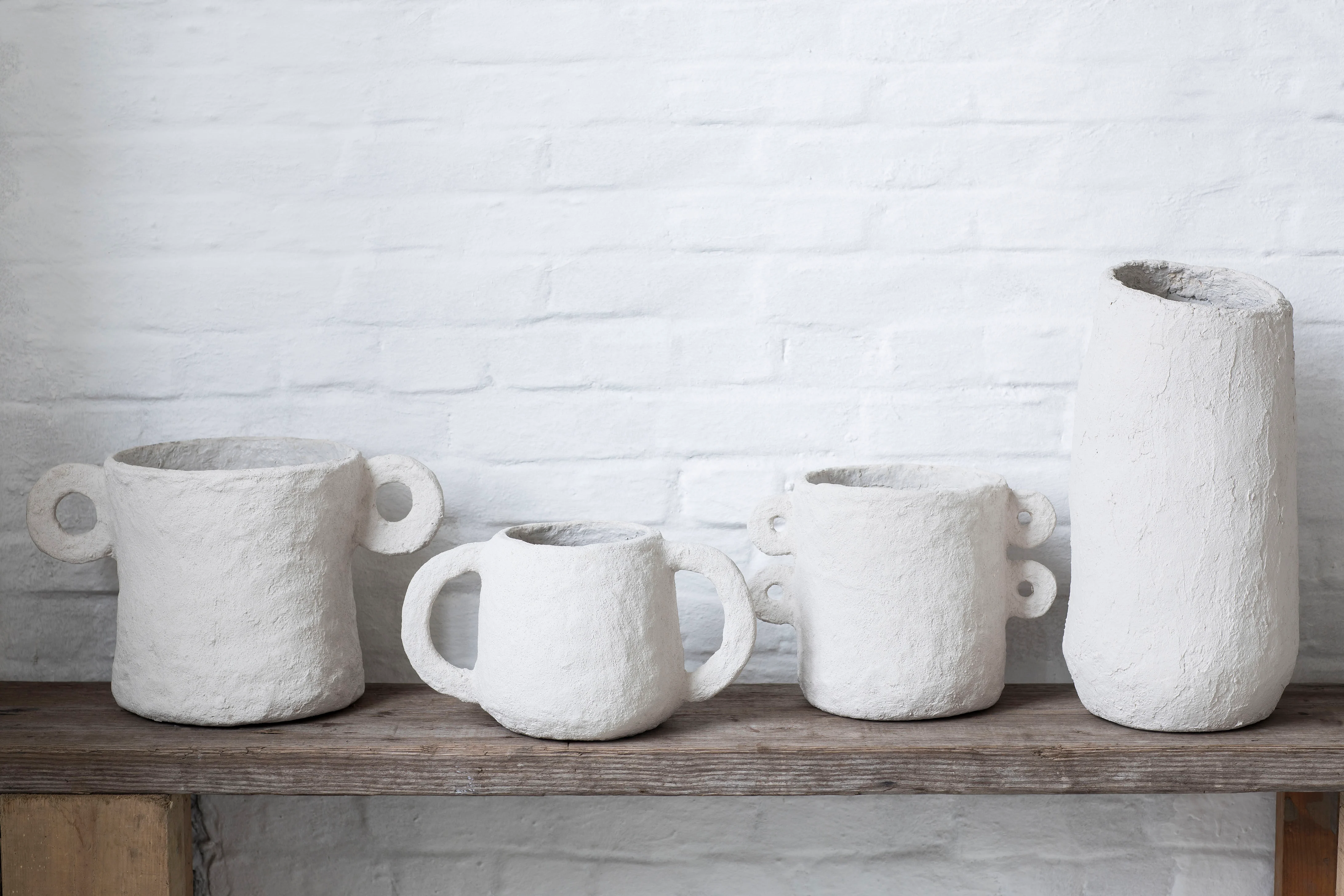 MARIE - Pot papier | Blanc