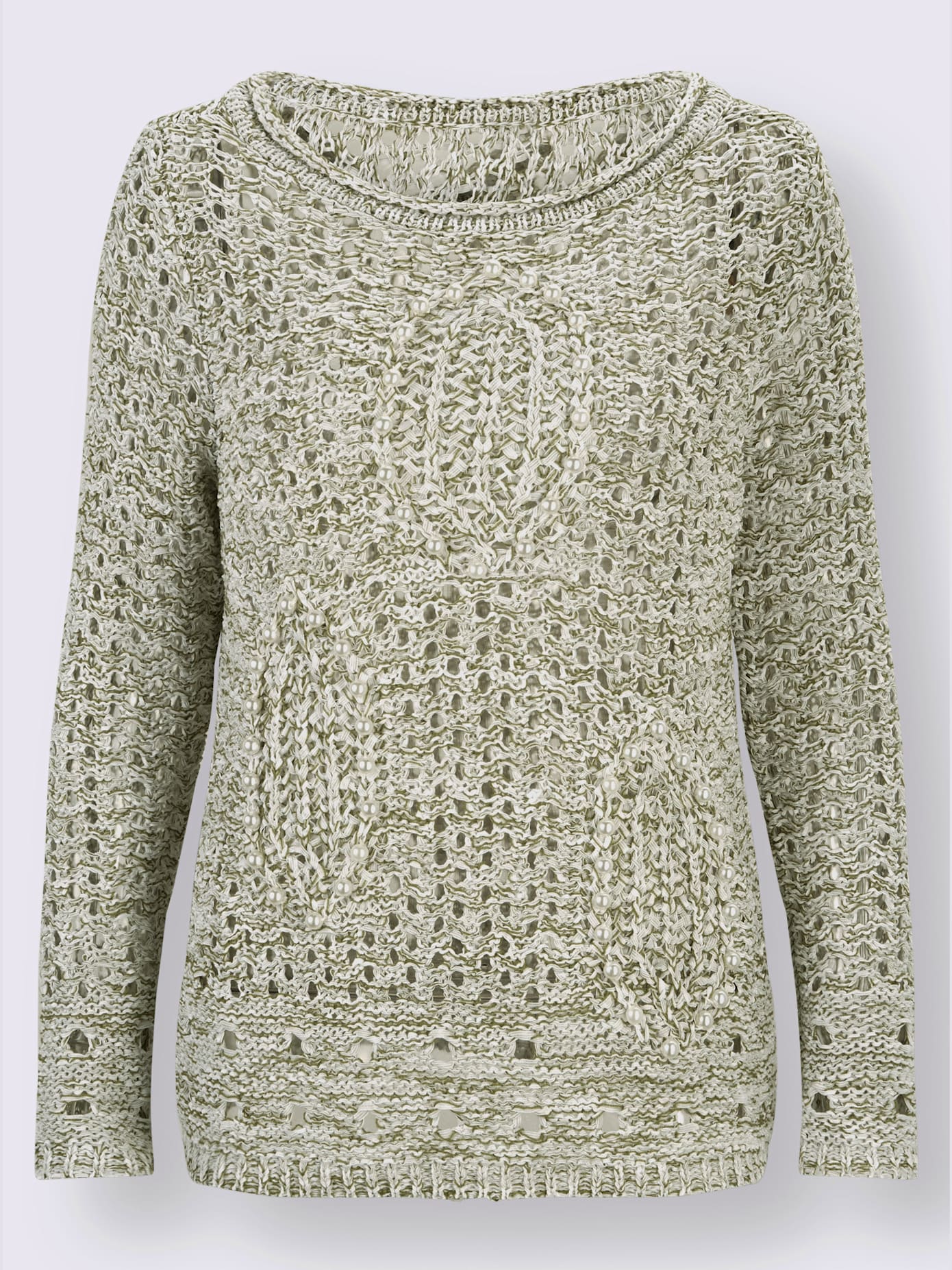 Pull à manches longues superbe fil fantaisie