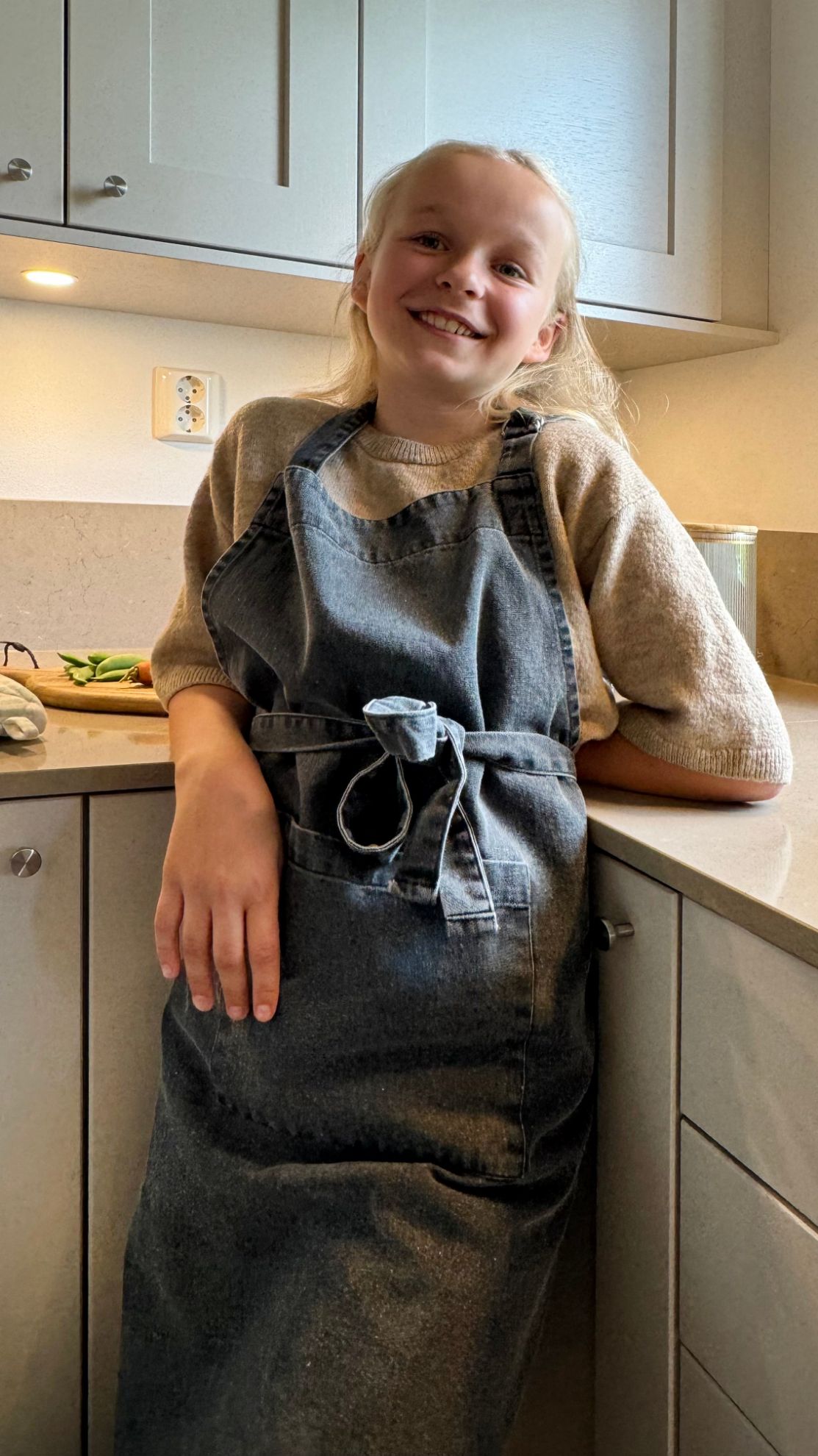 Chef forkle 8-14 år svart