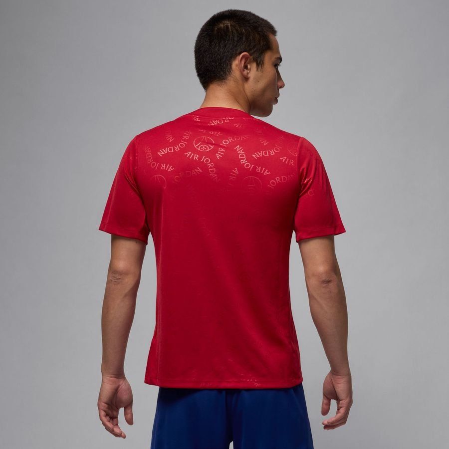 Paris Saint-Germain T-shirt d'Entraînement Dri-FIT Academy Pro Avant-Match 4th Jordan x PSG - Wings Jordan Red/Blanc