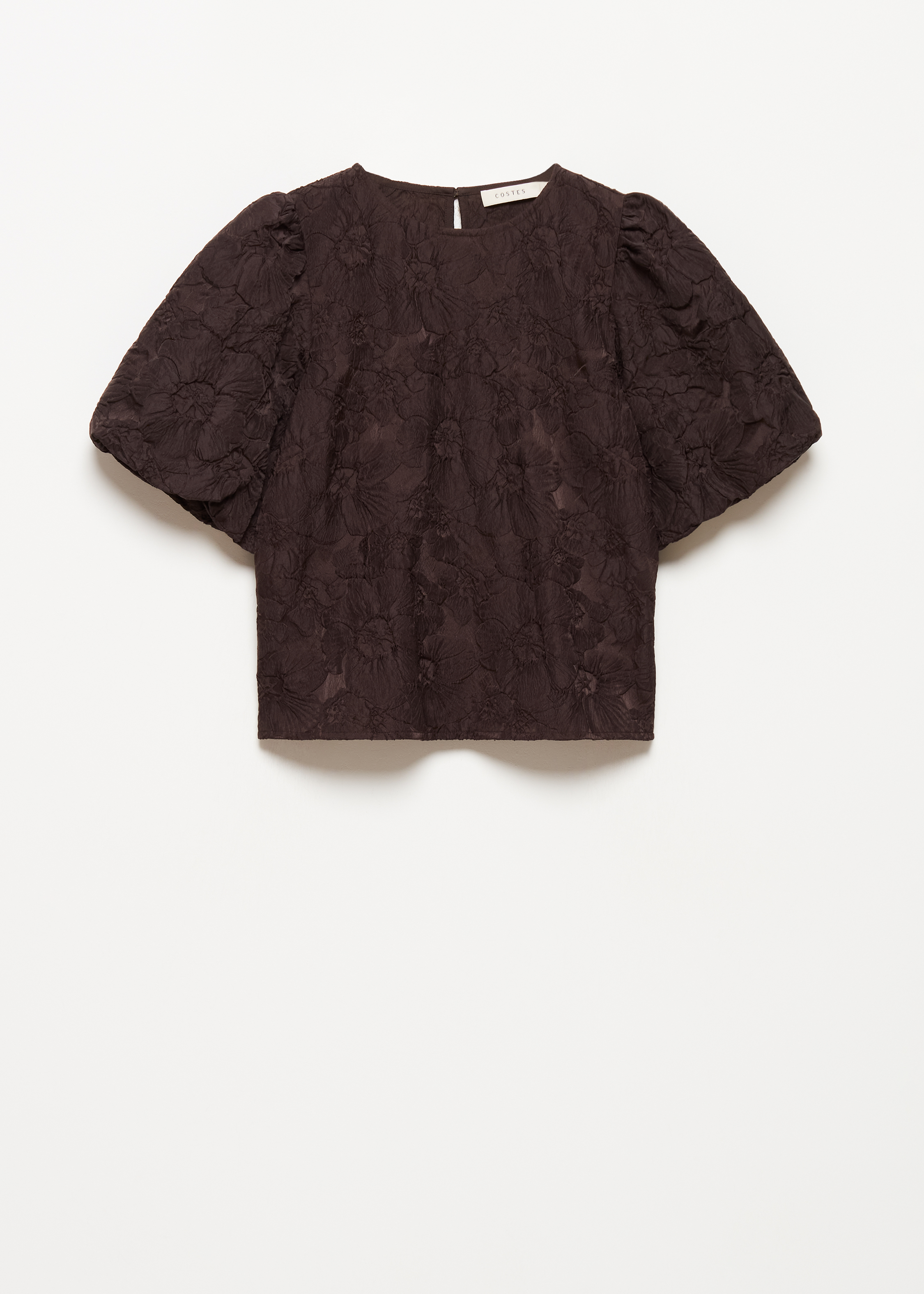 Jacquard bloemen top