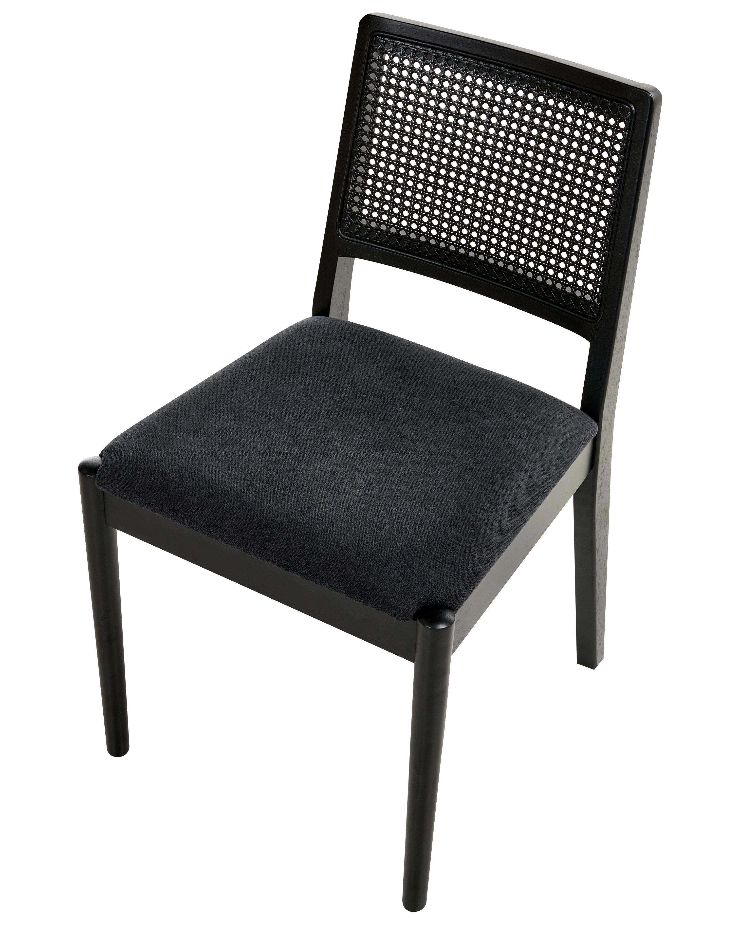 Set van 2 eetkamerstoelen TAMARAC Hout Zwart