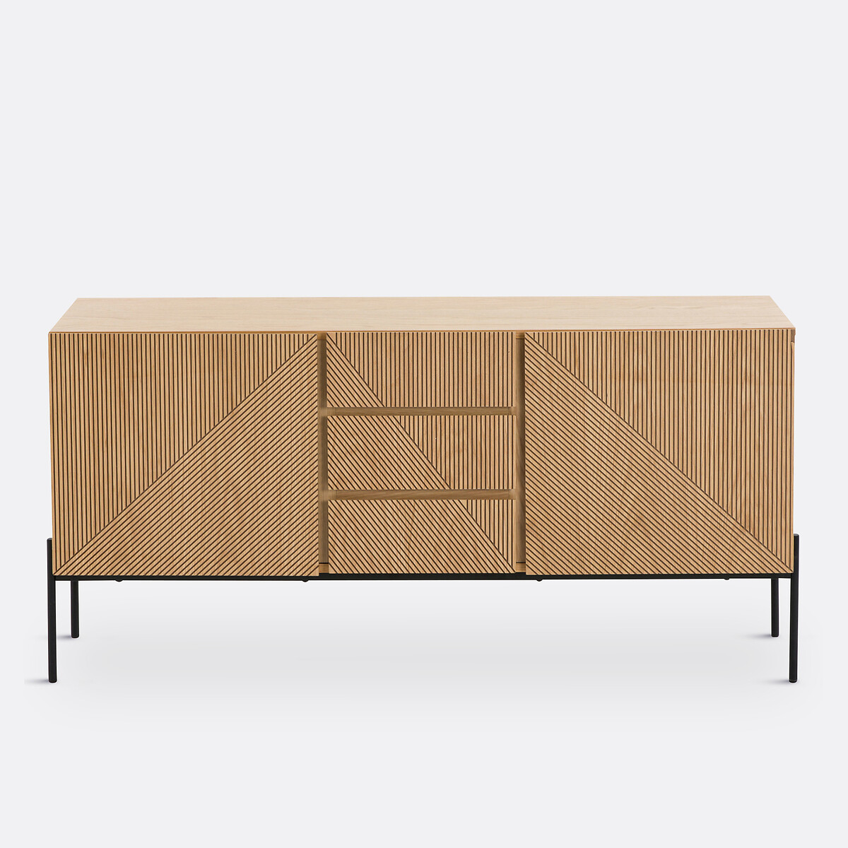 LA REDOUTE INTERIEURS<br>Móvel buffet vintage, 2 portas, 3 gavetas, Lodge