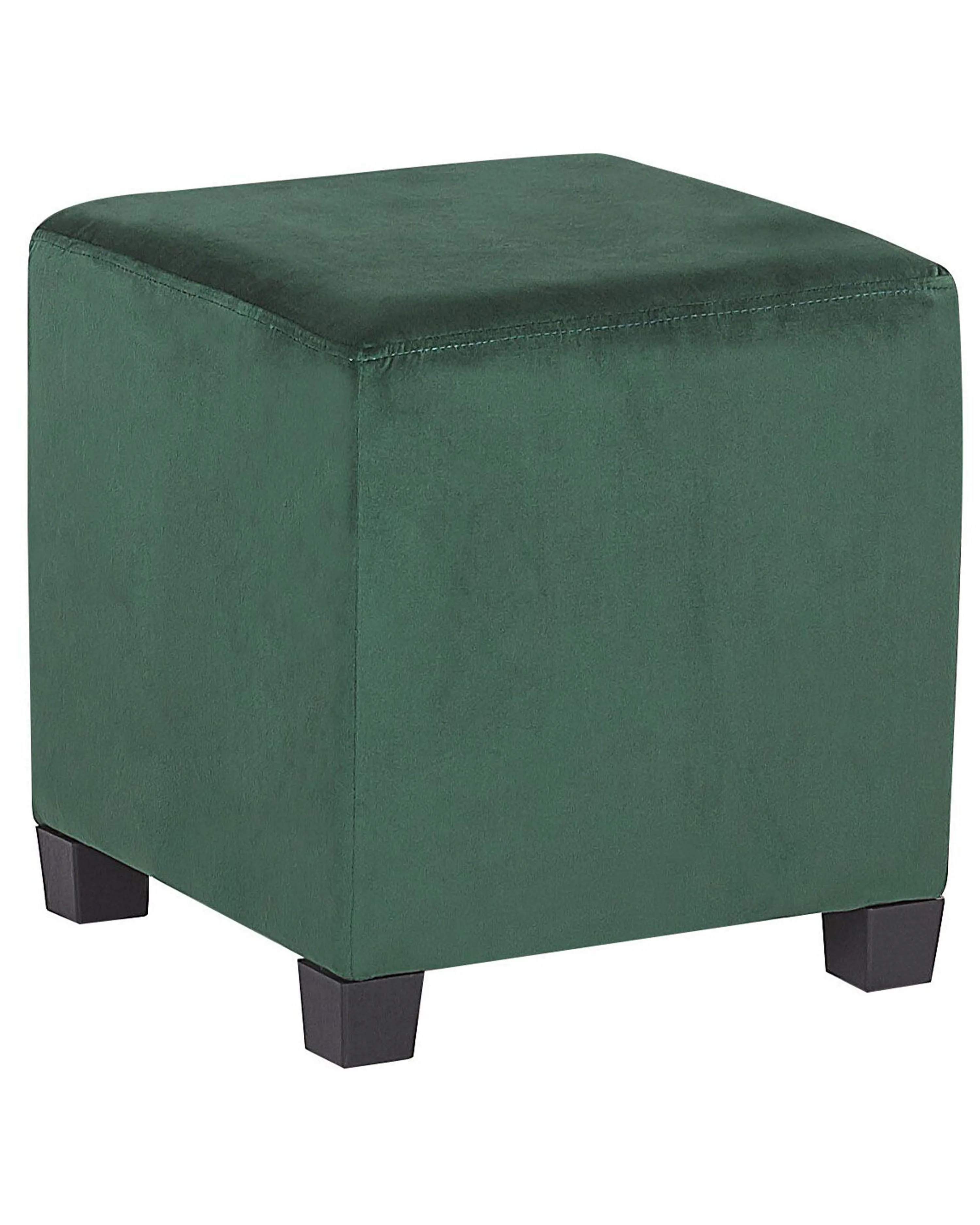 Fauteuil SANDSET met voetenbank Fluweel Donkergroen