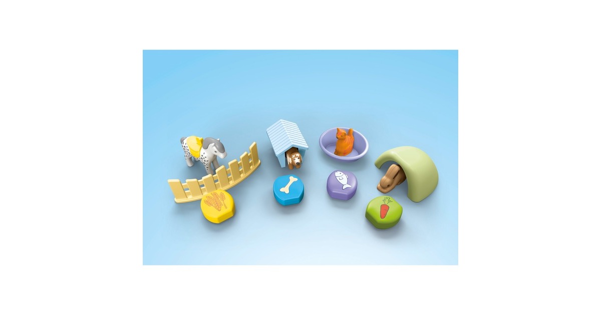 PLAYMOBILJunior - Dierenpension met voedseldispenser Constructiespeelgoed  (71690)