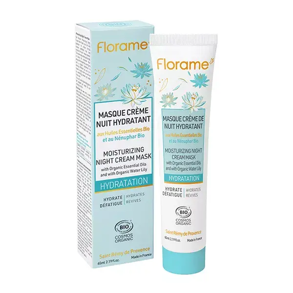 Creme-máscara noturno hidratante Florame 65ml