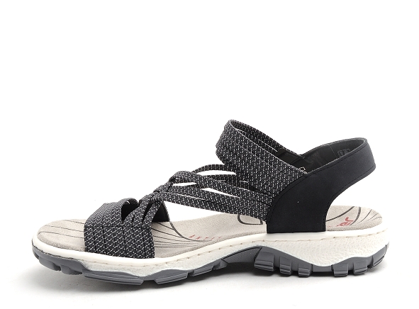 Rieker nu pieds plats femme 68888 bleu