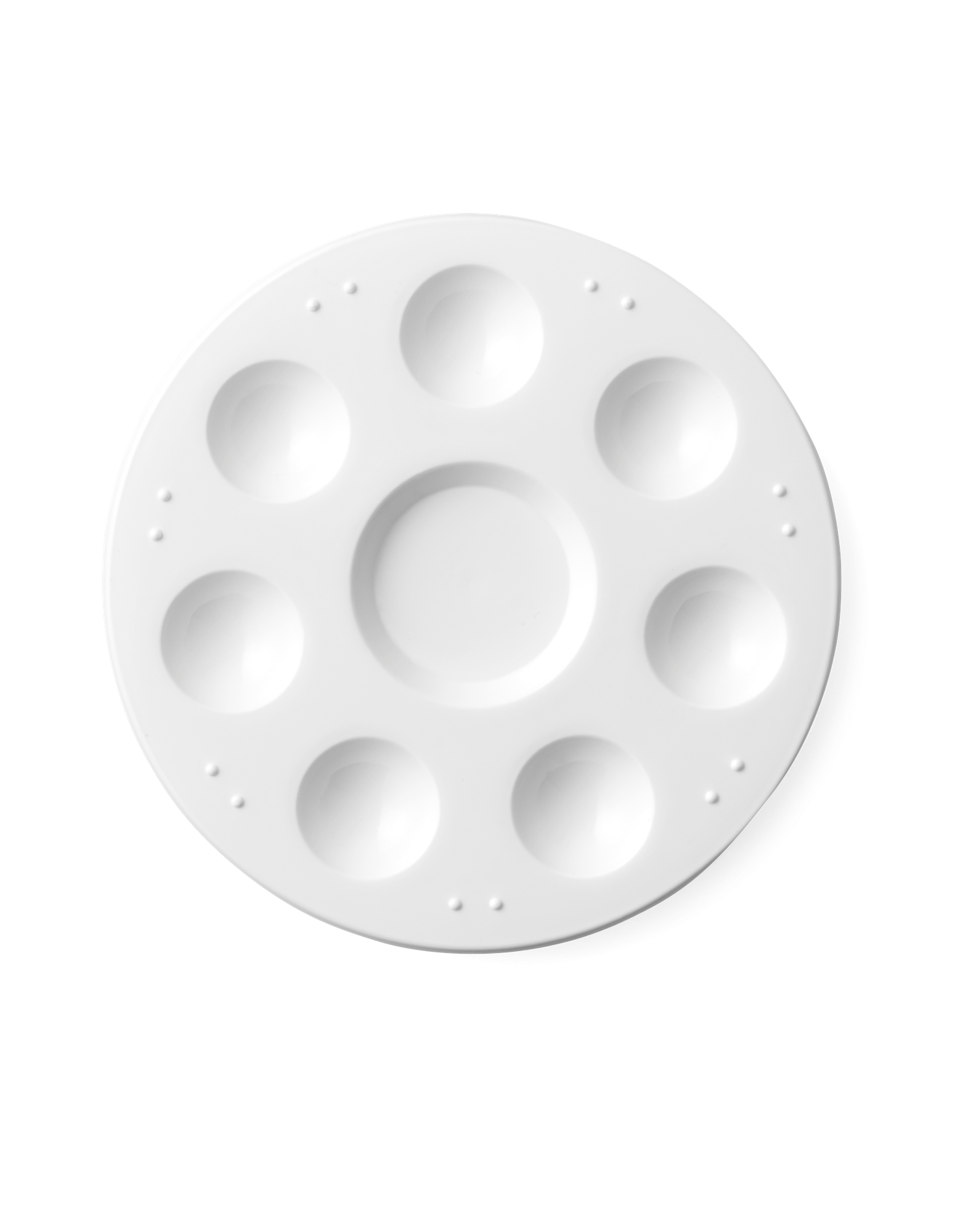 Malerpalette | Plastik. 8 rum. | White