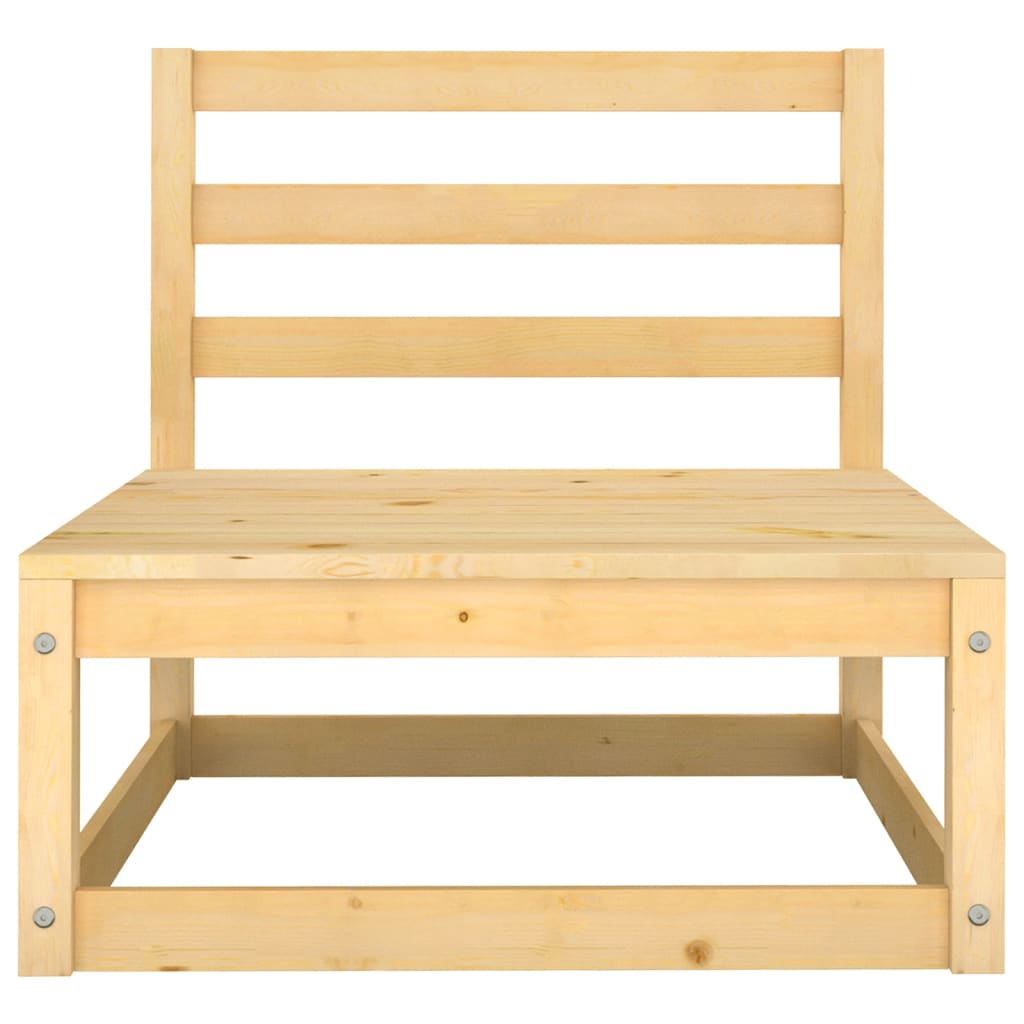 Salon de jardin meuble d'extérieur ensemble de mobilier 7 pièces avec coussins bois de pin massif