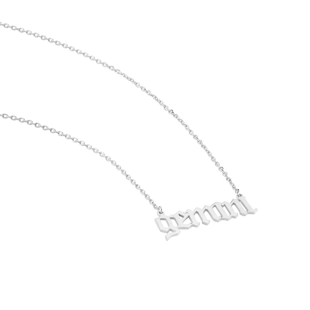 Collier Argent Blanc Astro
