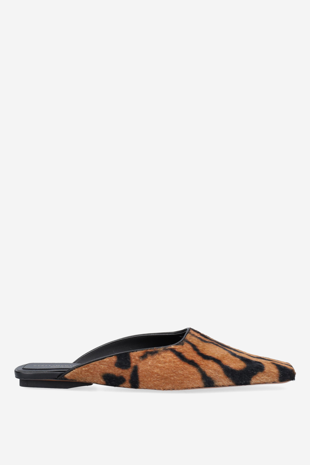 Velvet pattern print mules