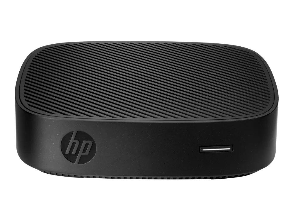 HP t430 v2 - Tynd klient - DTS 1 x Celeron N4020 / op til 2.8 GHz - RAM 4 GB - flash - eMMC 32 GB - eMMC 5.1 - UHD Graphics 600 - Gigabit Ethernet - HP ThinPro 64-bit - skærm: ingen - tastatur: Internationalt engelsk - TAA-kompatibel