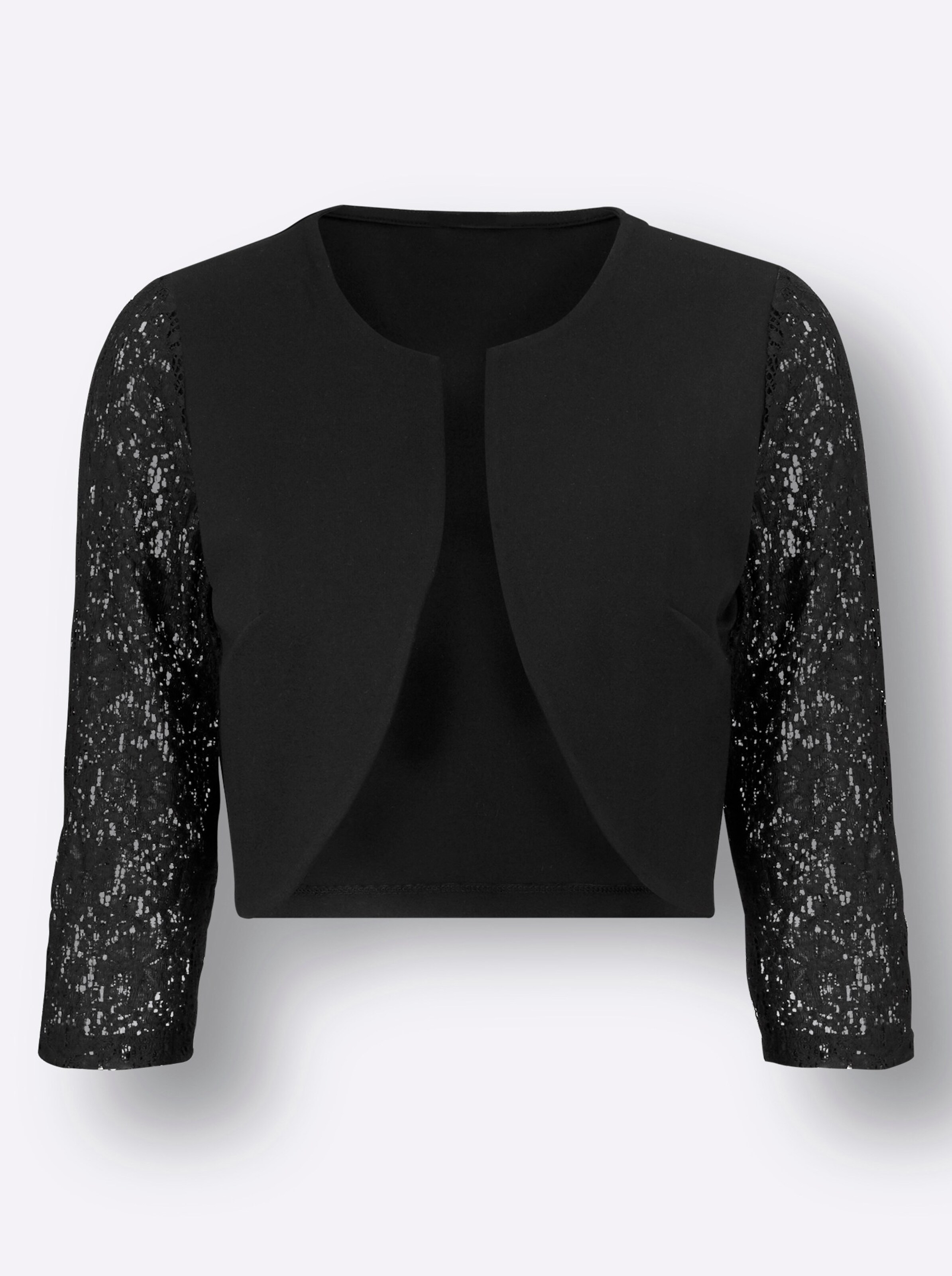 Shirtjacke in schwarz