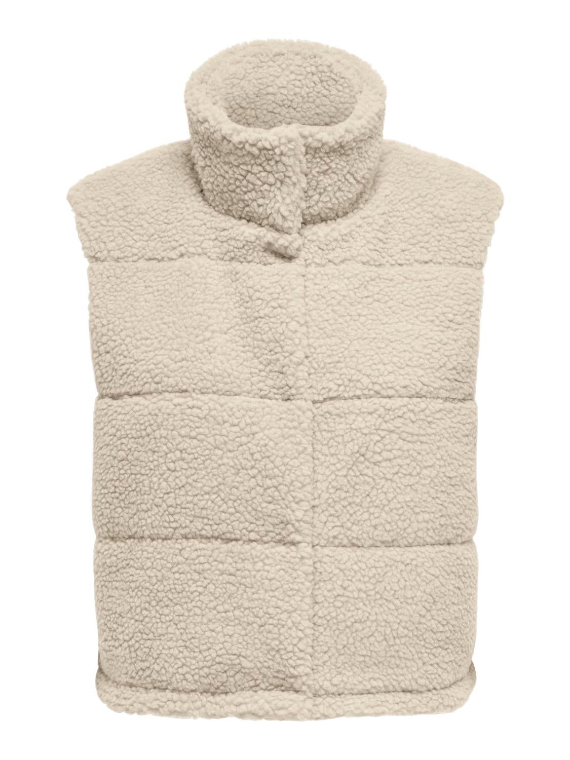 ONLSANDRA Teddyfell Weste Pumice Stone
