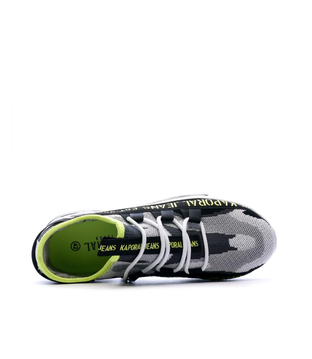 Baskets Gris/Noir/Jaune Homme Kaporal Dofino