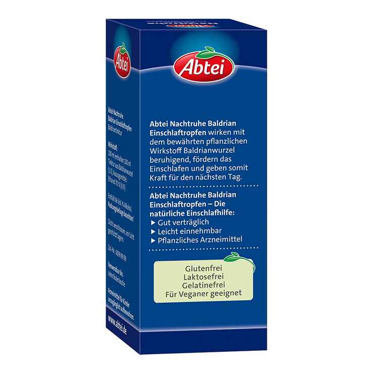 Abtei Nachtruhe Baldrian Einschlaftropfen, 50 ml