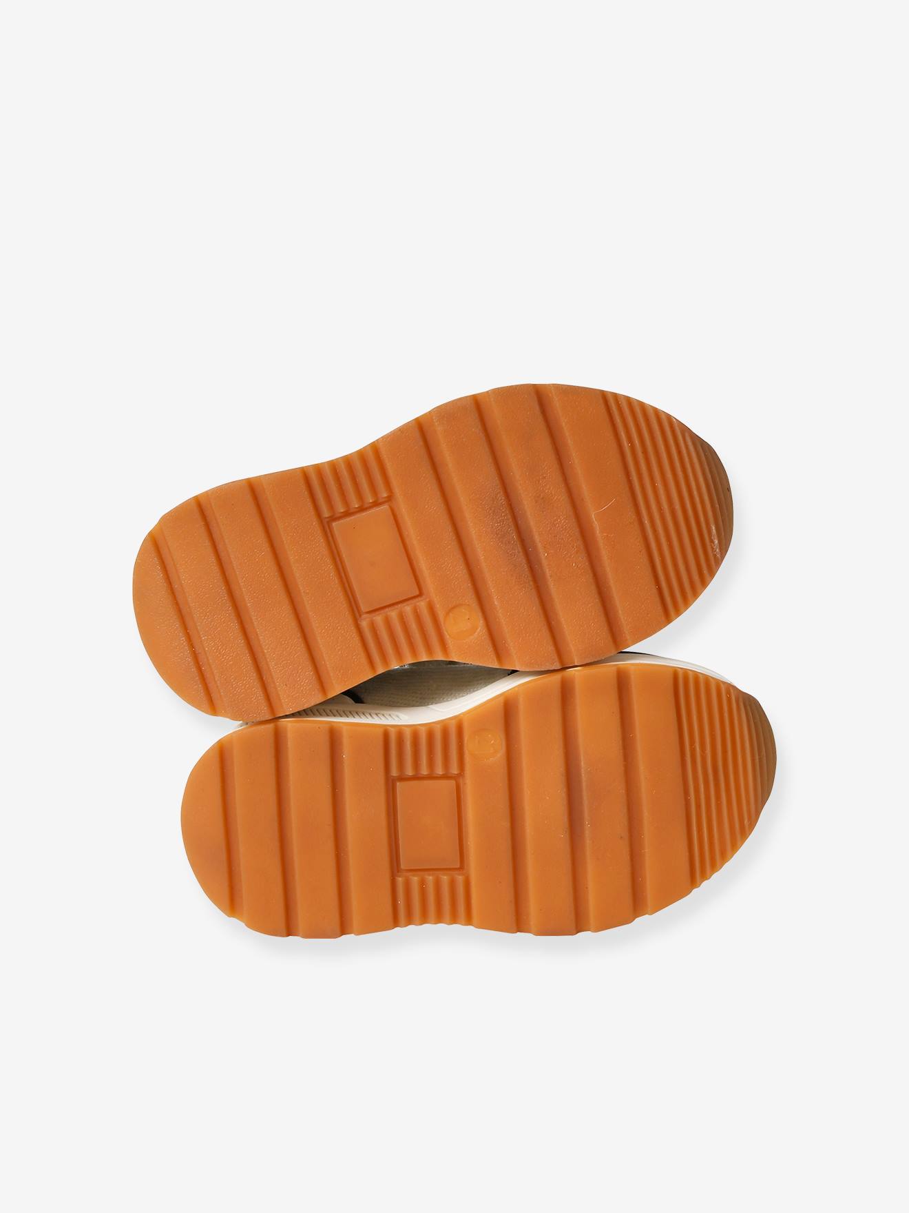 Tênis infantil com cadarço e zíper na cor off-white