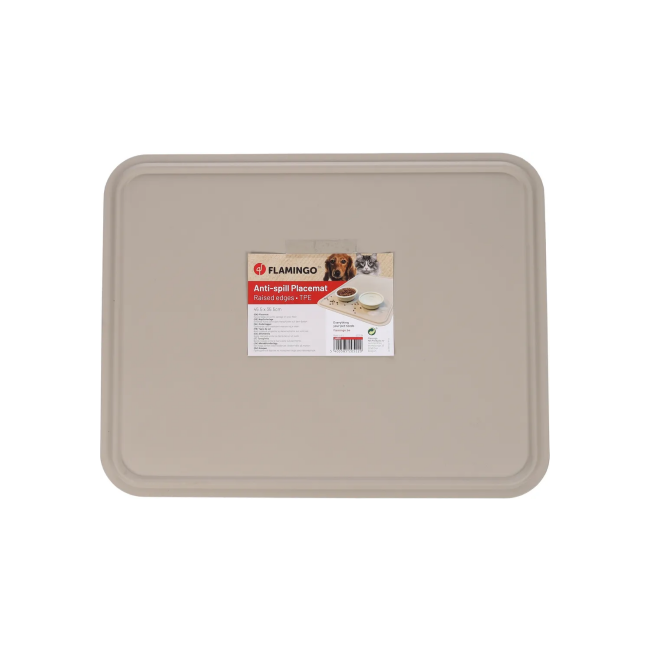 Tapis de sol Taupe Largo Flamingo pour gamelles