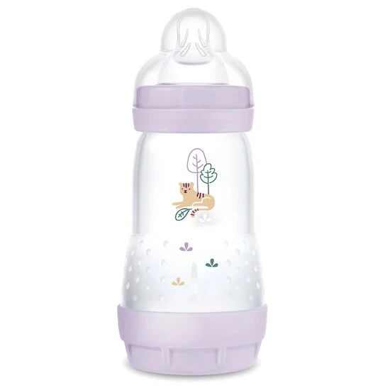 Biberon Easy Start anti-colique Débit 2   Lilas        260 ml   de               Mam