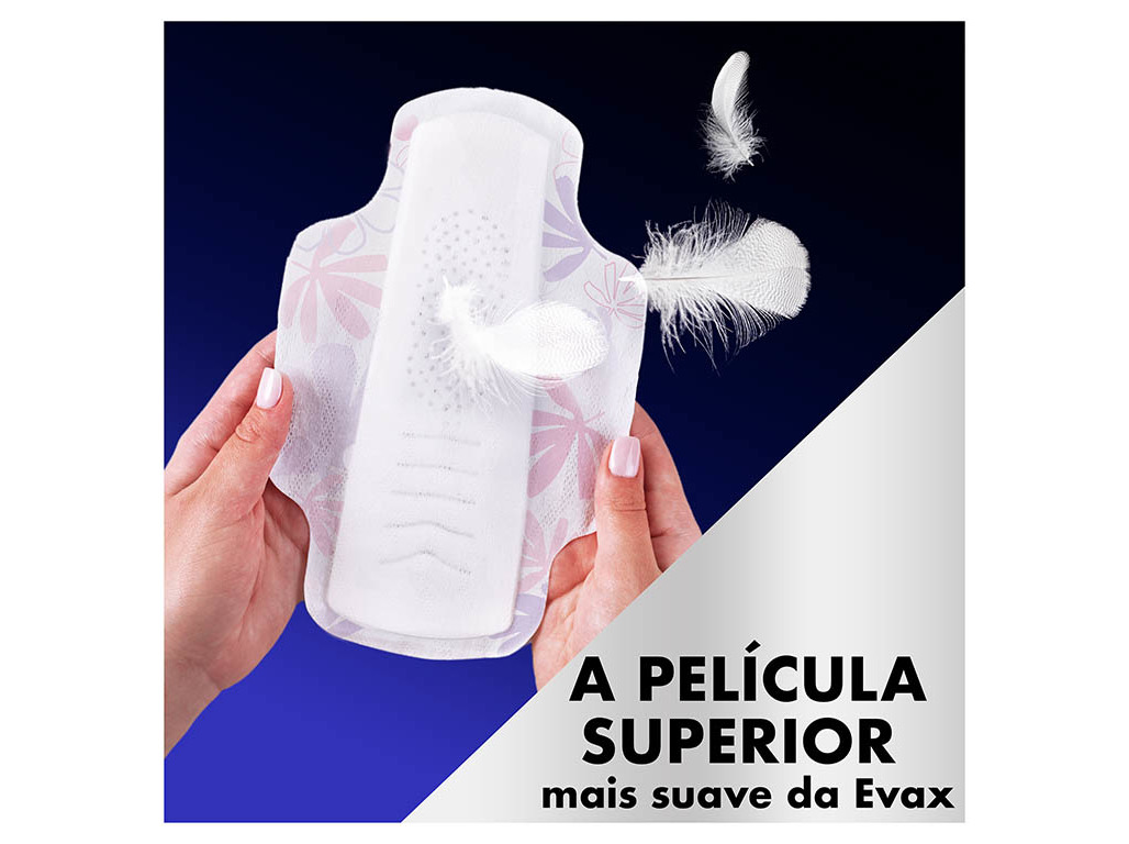 PENSOS HIGIÉNICOS LIBERTY NOITE COM ABAS EVAX 9 UN