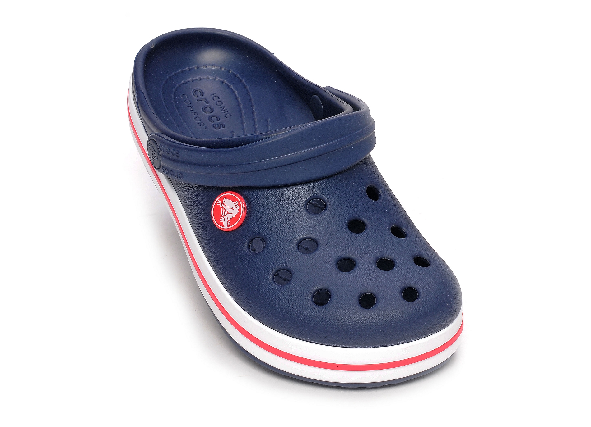 Crocband clog marine blanc