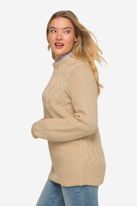 Pullover, Patch-Look