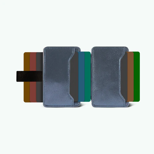 Porte-cartes Larissa bleu marine