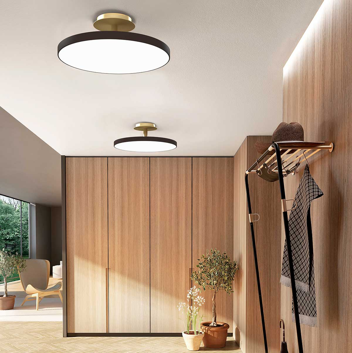 Plafondlamp Asteria Up Large Parelmoer