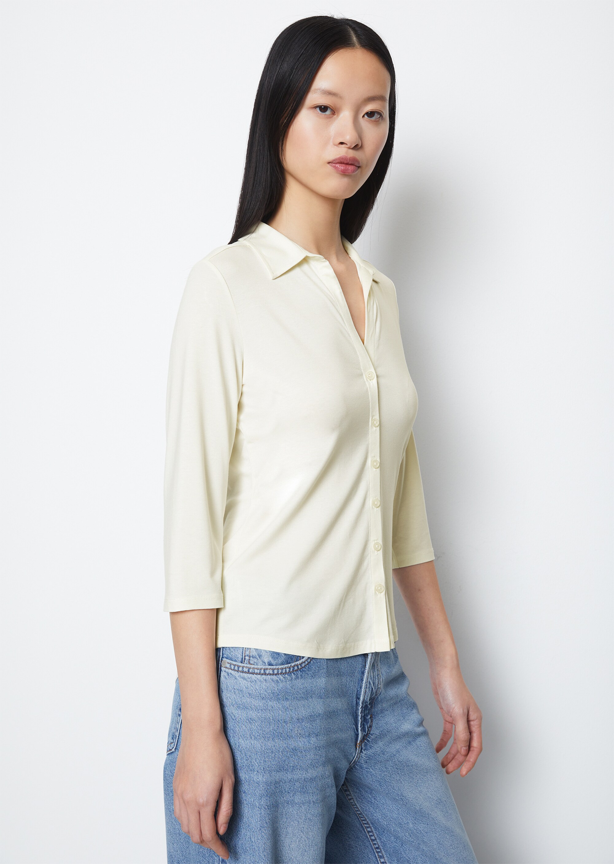 Jersey-Bluse aus LENZING™ ECOVERO™