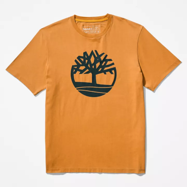 T-shirt Kennebec River Tree à logo pour homme en jaune