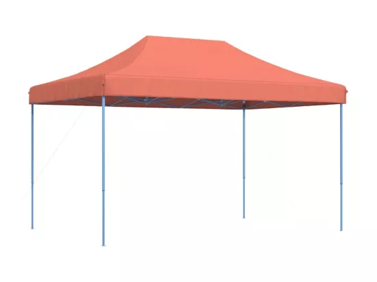 Tente réception pliable escamotable terre cuite 440x292x315 cm