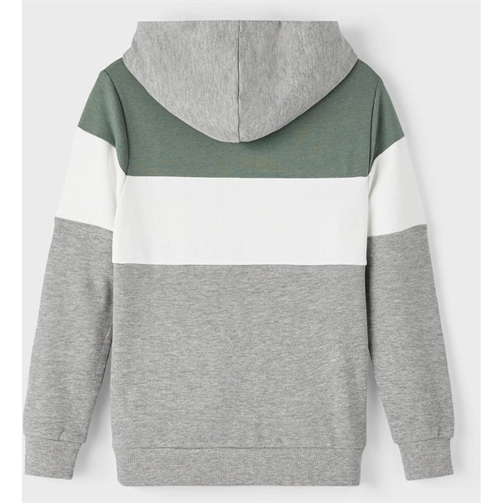 Grey Melange Hoodie - Name It → Luksusbaby.dk