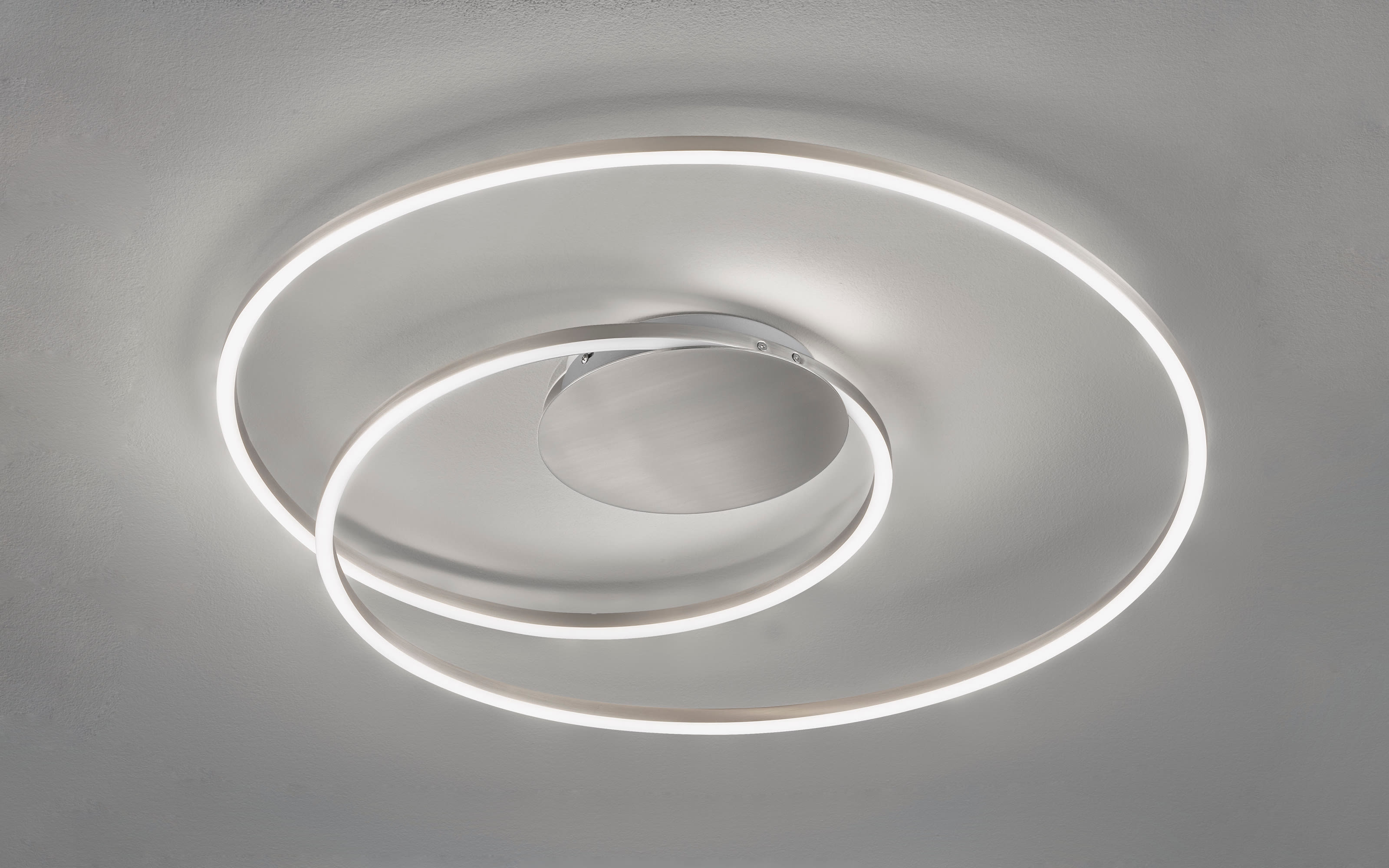 LED-Deckelleuchte Holly, Nickel matt 49 cm