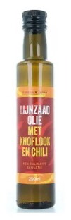 Omega & More Lijnzaad Olie Knoflook en Chili 250ML