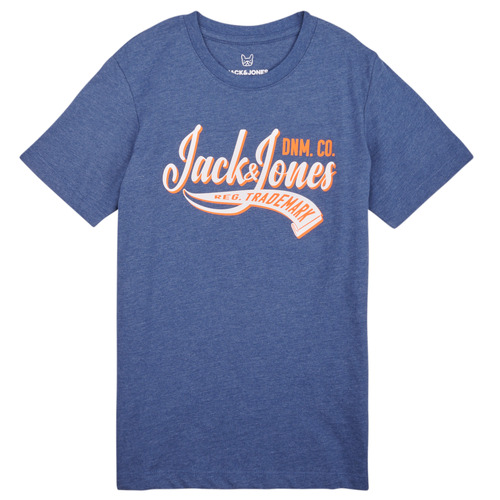 Jack & Jones - JJELOGO TEE SS NECK 2 COL 23/24 NOOS JNR - Marine