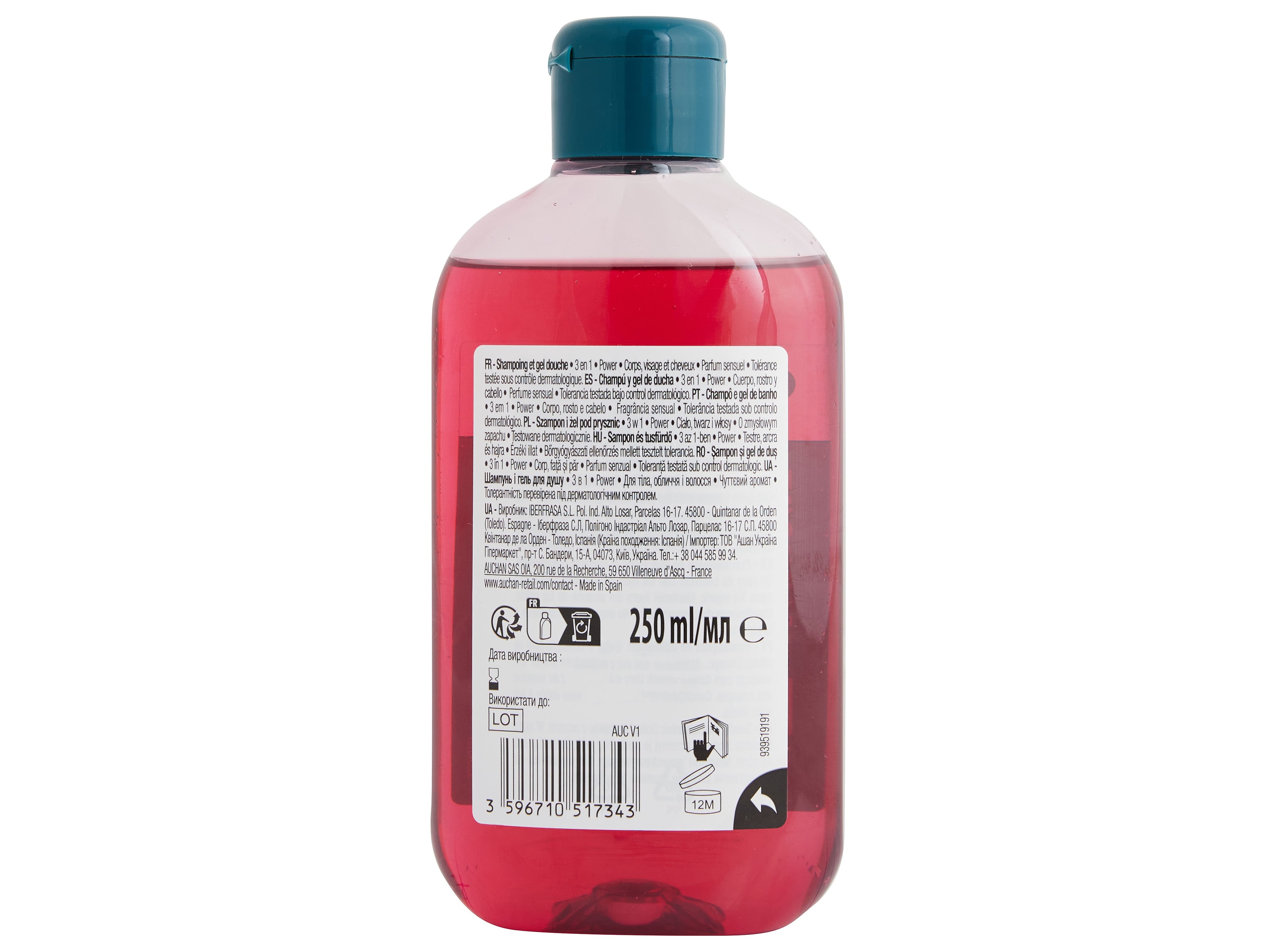 GEL BANHO COSMIA 3EM1 POWER 250ML