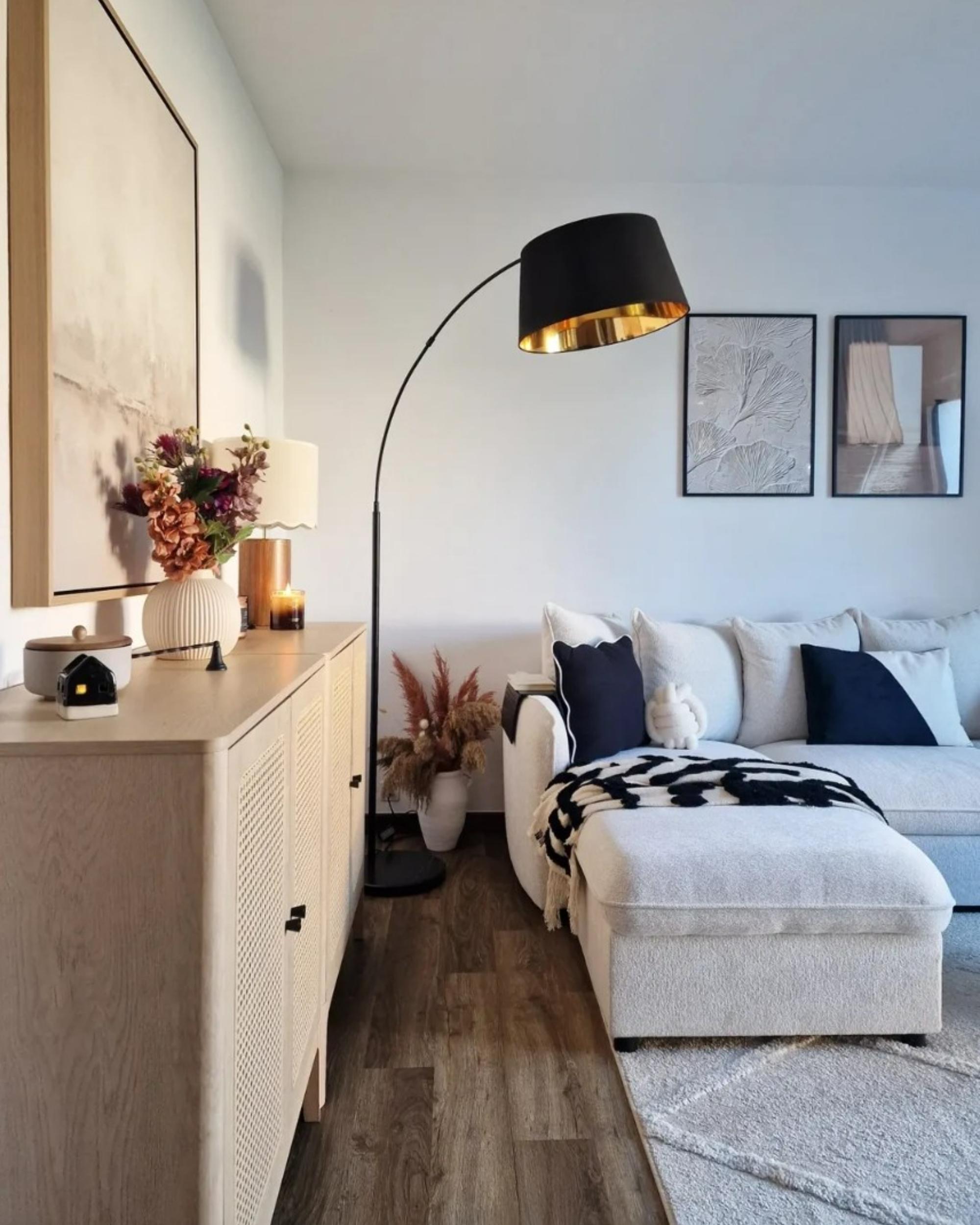 Staande lamp YABUS Metaal Zwart