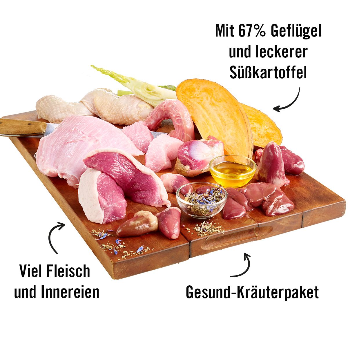 Dogs’n Tiger Adult Premium Hundefutter, Nassfutter, Getreidefrei, Gaumenfreude, Geflügel