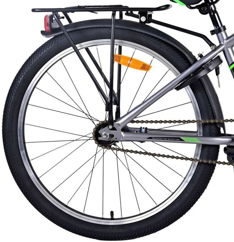 Volare - Cross Jongensfiets - Grijs/Zwart - 24 Inch
