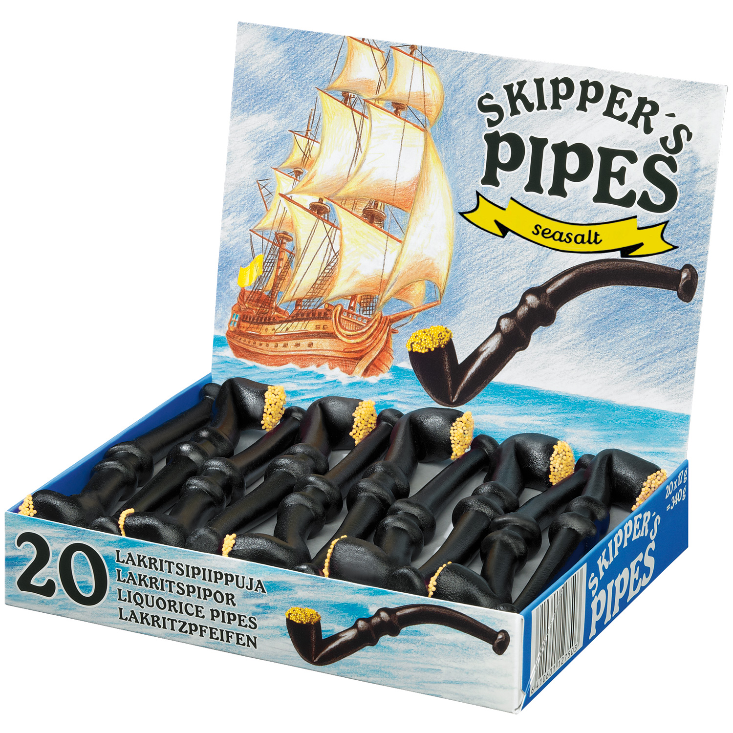 Malaco Skipper's Pipes Seasalt 20er 340g MHD:2.9.25