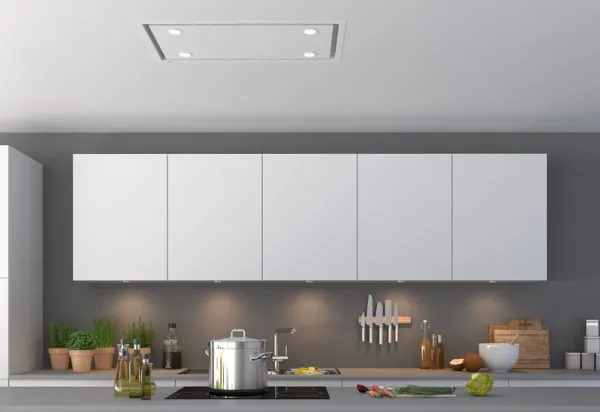 Thermex Yellow-Line Newcastle medio - Hætte - loft - bredde: 90 cm - dybde: 50 cm - hvid (inklusiv motor)